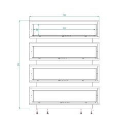 Александрия Комод (ЛДСП венге/белый бриллиант) в Салехарде - salekhard.mebel24.online | фото 2