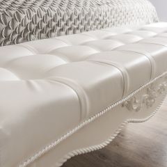 Банкетка Мишель (белый матовый) в Салехарде - salekhard.mebel24.online | фото 3