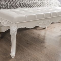 Банкетка Мишель (белый матовый) в Салехарде - salekhard.mebel24.online | фото 4