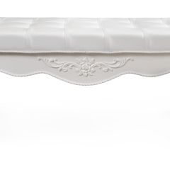 Банкетка Мишель (белый матовый) в Салехарде - salekhard.mebel24.online | фото 2