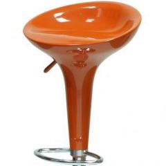 Барный стул Barneo N-100 Bomba оранжевый глянец в Салехарде - salekhard.mebel24.online | фото 2