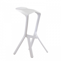 Барный стул Barneo N-227 Miura белый в Салехарде - salekhard.mebel24.online | фото