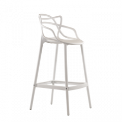 Барный стул Barneo N-235 Masters, белый, design Phillip Stark в Салехарде - salekhard.mebel24.online | фото