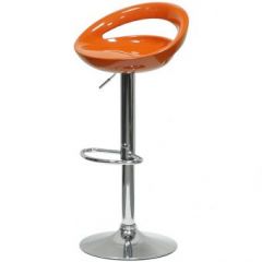 Барный стул Barneo N-6 Disco оранжевый глянец в Салехарде - salekhard.mebel24.online | фото 1