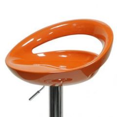 Барный стул Barneo N-6 Disco оранжевый глянец в Салехарде - salekhard.mebel24.online | фото 2