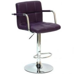 Барный стул Barneo N-69 Kruger Arm Фиолетовый в Салехарде - salekhard.mebel24.online | фото