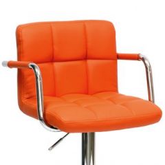 Барный стул Barneo N-69 Kruger Arm Оранжевый в Салехарде - salekhard.mebel24.online | фото 2