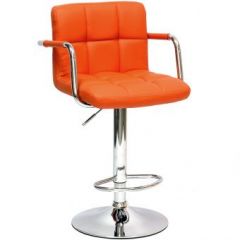 Барный стул Barneo N-69 Kruger Arm Оранжевый в Салехарде - salekhard.mebel24.online | фото