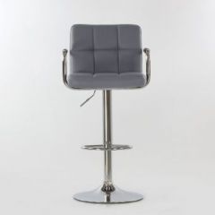 Барный стул Barneo N-69 Kruger Arm Серый в Салехарде - salekhard.mebel24.online | фото 3