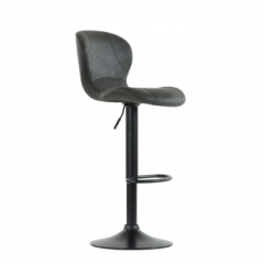 Барный стул Barneo N-86 Time / Black / VPU Dark Gray Vintage серый винтаж 970-11 в Салехарде - salekhard.mebel24.online | фото