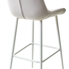 Барный стул ХОФМАН, цвет H-09 Светло-серый, велюр / белый каркас М-City в Салехарде - salekhard.mebel24.online | фото 4