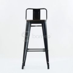 Барный стул N-238 Tolix Wood style Черный в Салехарде - salekhard.mebel24.online | фото 4