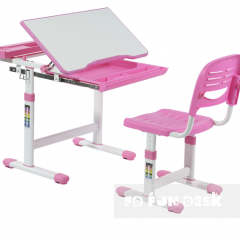 Комплект парта + стул трансформеры Cantare Pink в Салехарде - salekhard.mebel24.online | фото 1