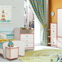 Набор мебели для детской Юниор-10 (с кроватью 800*1900) ЛДСП в Салехарде - salekhard.mebel24.online | фото 1