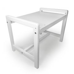Детский растущий комплект стол и два стула  Я САМ "Лофт" (Белый, Белый) в Салехарде - salekhard.mebel24.online | фото 3