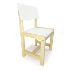 Детский растущий комплект стол и два стула  Я САМ "Лофт" (Белый, Сосна) в Салехарде - salekhard.mebel24.online | фото 5