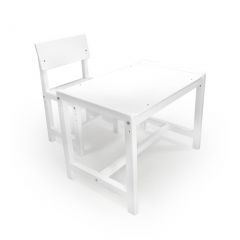 Детский растущий комплект стол и стул Я САМ "Лофт" (Белый, Белый) в Салехарде - salekhard.mebel24.online | фото 1