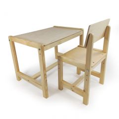 Детский растущий комплект стол и стул Я САМ "Лофт" (Береза, Сосна) в Салехарде - salekhard.mebel24.online | фото 1