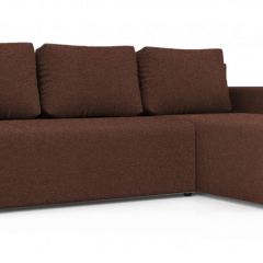 Диван угловой Алиса 3 Bahama CHOCOLATE - Teos Dark Brown в Салехарде - salekhard.mebel24.online | фото