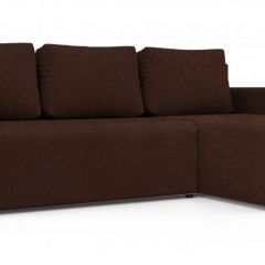 Диван угловой Алиса 3 Bahama VISION - Teos Dark Brown в Салехарде - salekhard.mebel24.online | фото