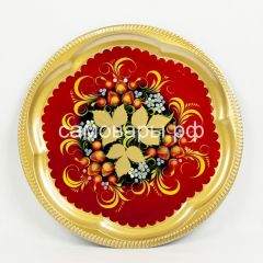 Электрический самовар "Рюмка" 3 литра в наборе №1 с росписью "Хохлома на красном" в Салехарде - salekhard.mebel24.online | фото 3