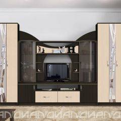 Гостиная Аллегро с 2 шкафами вариант-5 (венге/дуб белфорт) в Салехарде - salekhard.mebel24.online | фото