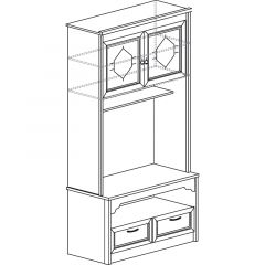 Гостиная Флоренция 4 Дуб оксфорд в Салехарде - salekhard.mebel24.online | фото 7