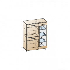 Гостиная Камелия Композиция 12 (Ясень Асахи) в Салехарде - salekhard.mebel24.online | фото 8