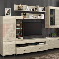 Гостиная Камелия Композиция 4 (Ясень Асахи) в Салехарде - salekhard.mebel24.online | фото