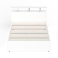 Камелия Кровать 1400, цвет белый, ШхГхВ 143,5х217х78,2 см., сп.м. 1400х2000 мм., без матраса, основание есть в Салехарде - salekhard.mebel24.online | фото 5