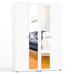 Камелия Шкаф 4-х створчатый, цвет белый, ШхГхВ 160х48х220 см., универсальная сборка, можно использовать как два отдельных шкафа в Салехарде - salekhard.mebel24.online | фото 1