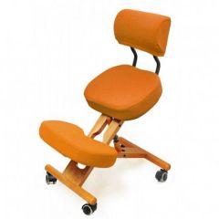Коленный стул со спинкой Smartstool KW02В + Чехлы в Салехарде - salekhard.mebel24.online | фото 4