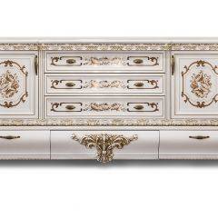 Комод с Зеркалом Алсу (белый глянец) в Салехарде - salekhard.mebel24.online | фото 2