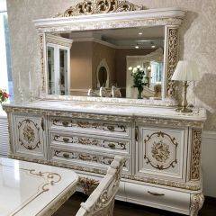 Комод с Зеркалом Алсу (белый глянец) в Салехарде - salekhard.mebel24.online | фото 6