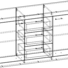 СОНАТА КС-1500 Комод (Дуб сонома/Белый глянец) в Салехарде - salekhard.mebel24.online | фото 2