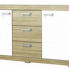 СОНАТА КС-1500 Комод (Дуб сонома/Белый глянец) в Салехарде - salekhard.mebel24.online | фото