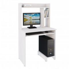 Компьютерный стол №13 (Анкор белый) в Салехарде - salekhard.mebel24.online | фото 2