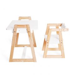 Комплект детской мебели стол и  два стула Я САМ "Лофт-Дуо" (Белый) в Салехарде - salekhard.mebel24.online | фото 6