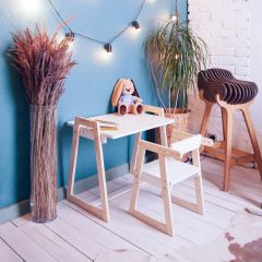 Комплект детской мебели стол и  два стула Я САМ "Лофт-Дуо" (Белый) в Салехарде - salekhard.mebel24.online | фото 10