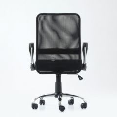 Кресло Barneo K-147 для персонала (черная ткань и сетка) в Салехарде - salekhard.mebel24.online | фото 5