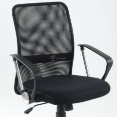 Кресло Barneo K-147 для персонала (черная ткань и сетка) в Салехарде - salekhard.mebel24.online | фото 6