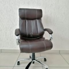 Кресло Barneo K-303 для руководителя (коричневая экокожа) в Салехарде - salekhard.mebel24.online | фото