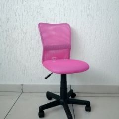 Кресло Barneo K-401 детское (розовая ткань/сетка) в Салехарде - salekhard.mebel24.online | фото