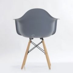 Кресло Barneo N-14 WoodMold серый в Салехарде - salekhard.mebel24.online | фото 3