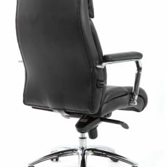 Кресло BRABIX PREMIUM "Phaeton EX-502" (кожа с компаньоном, хром, черное) 530882 в Салехарде - salekhard.mebel24.online | фото 4