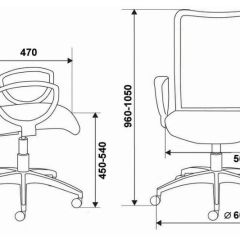 Кресло Бюрократ CH-599/DB/TW-10N тёмно-синий в Салехарде - salekhard.mebel24.online | фото 3