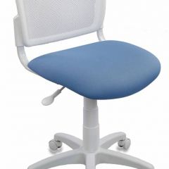 Кресло детское Бюрократ CH-W296NX/26-24 белый TW-15 голубой 26-24 в Салехарде - salekhard.mebel24.online | фото