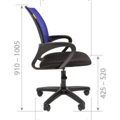 Кресло для оператора CHAIRMAN 696  LT (ткань стандарт 15-21/сетка TW-01) в Салехарде - salekhard.mebel24.online | фото 5