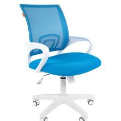 Кресло для оператора CHAIRMAN 696 white (ткань TW-43/сетка TW-34) в Салехарде - salekhard.mebel24.online | фото