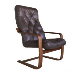 Кресло для отдыха (пружинка) Магнат 102-З-Ш замша ШОКОЛАД в Салехарде - salekhard.mebel24.online | фото